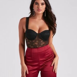 Windsor Lace Bustier Bodysuit
